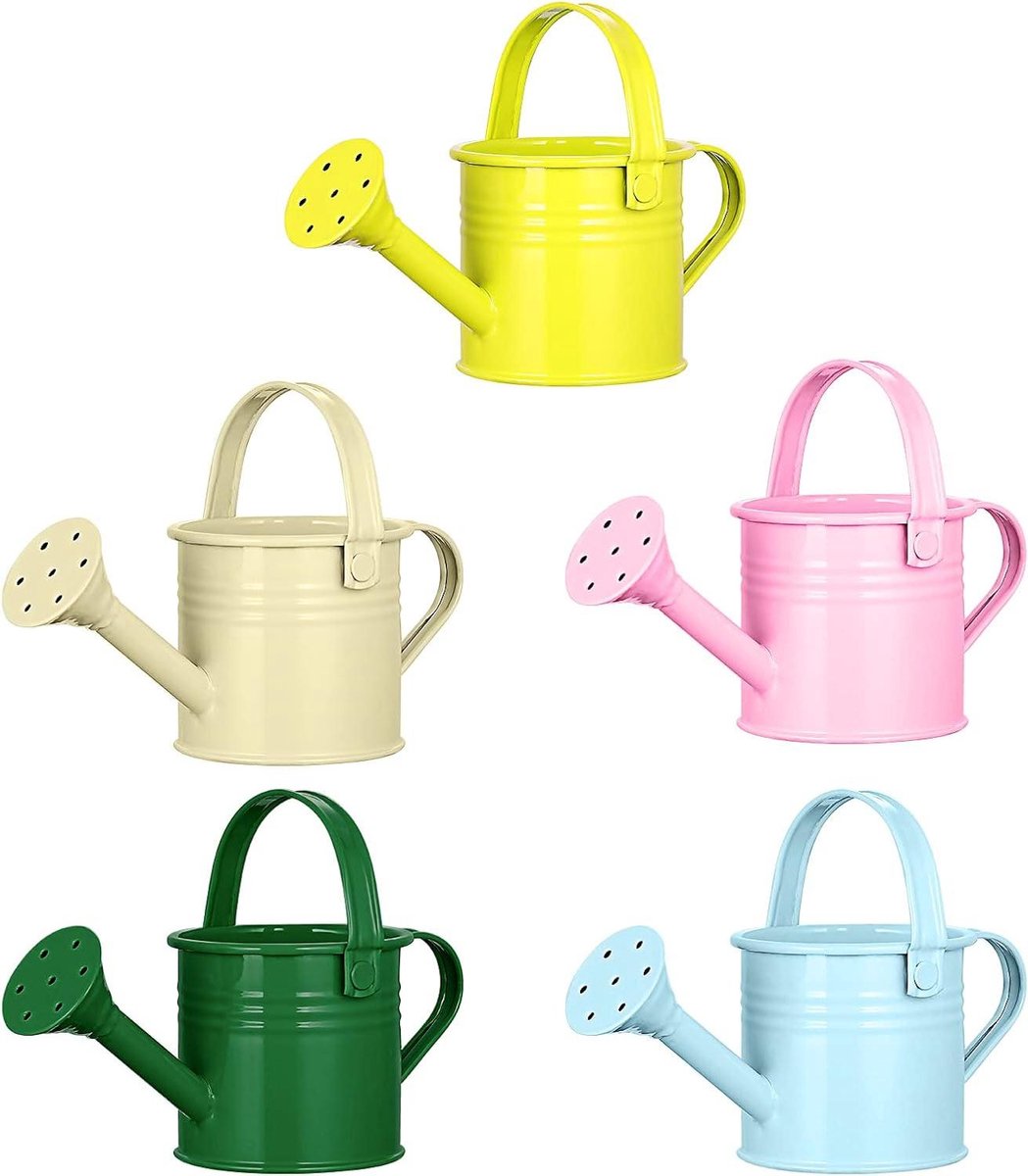 Goedkoopste 5 stuks bloemen gieter - decoratieve vaas - metalen emmer - bloemenvaas - bloemenemmer - decoratieve emmer - vintage plantenpot - bloemenpot - bloemengieter - tuin bruiloft decoratie