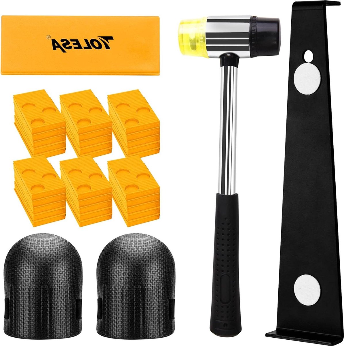 Installatie Kit voor Laminaat en Houten Vloeren Installeren Vinyl Vloeren met 30 Spacers en Heavy Duty Pull Bar