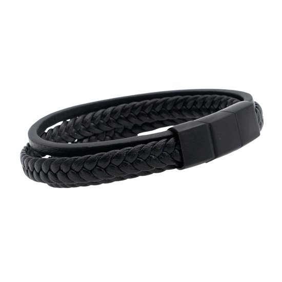 Zhongzhe Trendige Herren-Kettenarmbänder Schwarz Silber Wasserdicht Anlaufgeschü