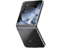 Avizar Hoesje Geschikt voor Xiaomi Mix Flip Rigide Polycarbonaat Zichtbaar Ontwerp, Transparant