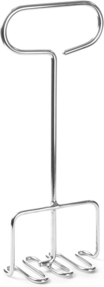 HENDI Zware pureestamper – roestvrij staal – vaatwasserbestendig – 355x130x85 mm