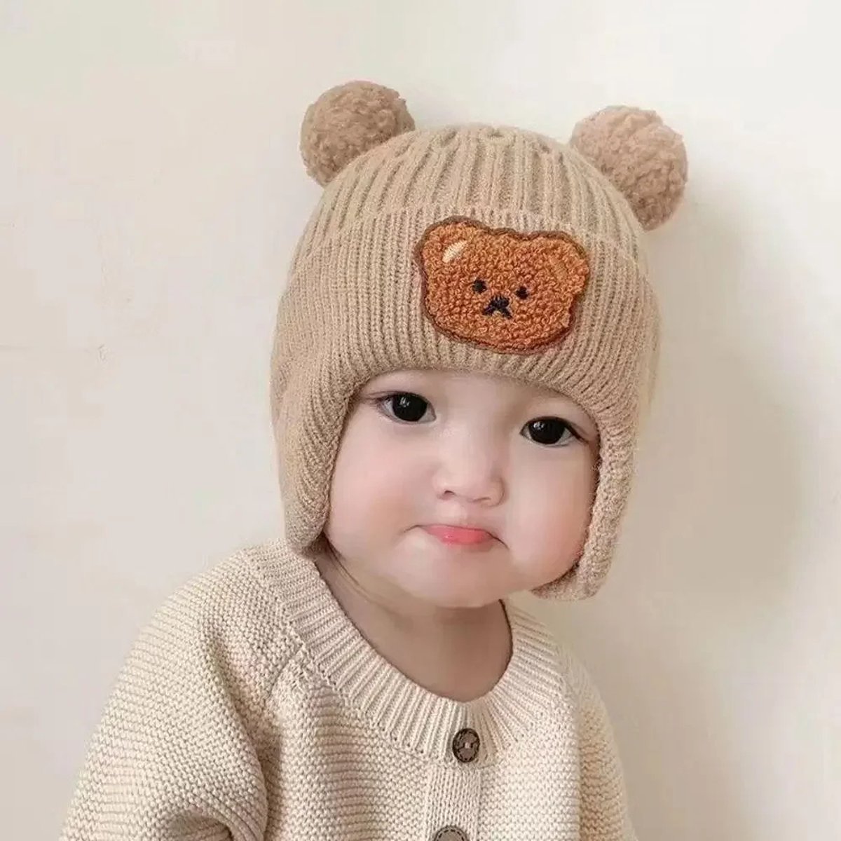 Sara Shop Baby muts winter baby muts Wintermuts voor kinderen baby muts oren. bol