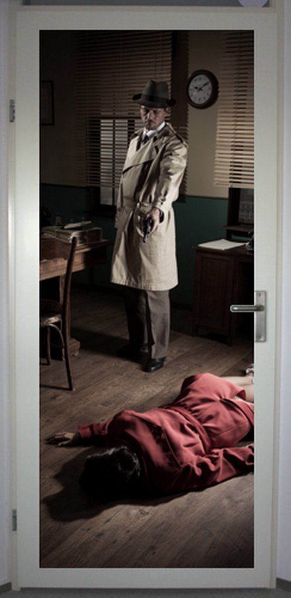 Deurposter 'Film noir' - deursticker 75x195 cm