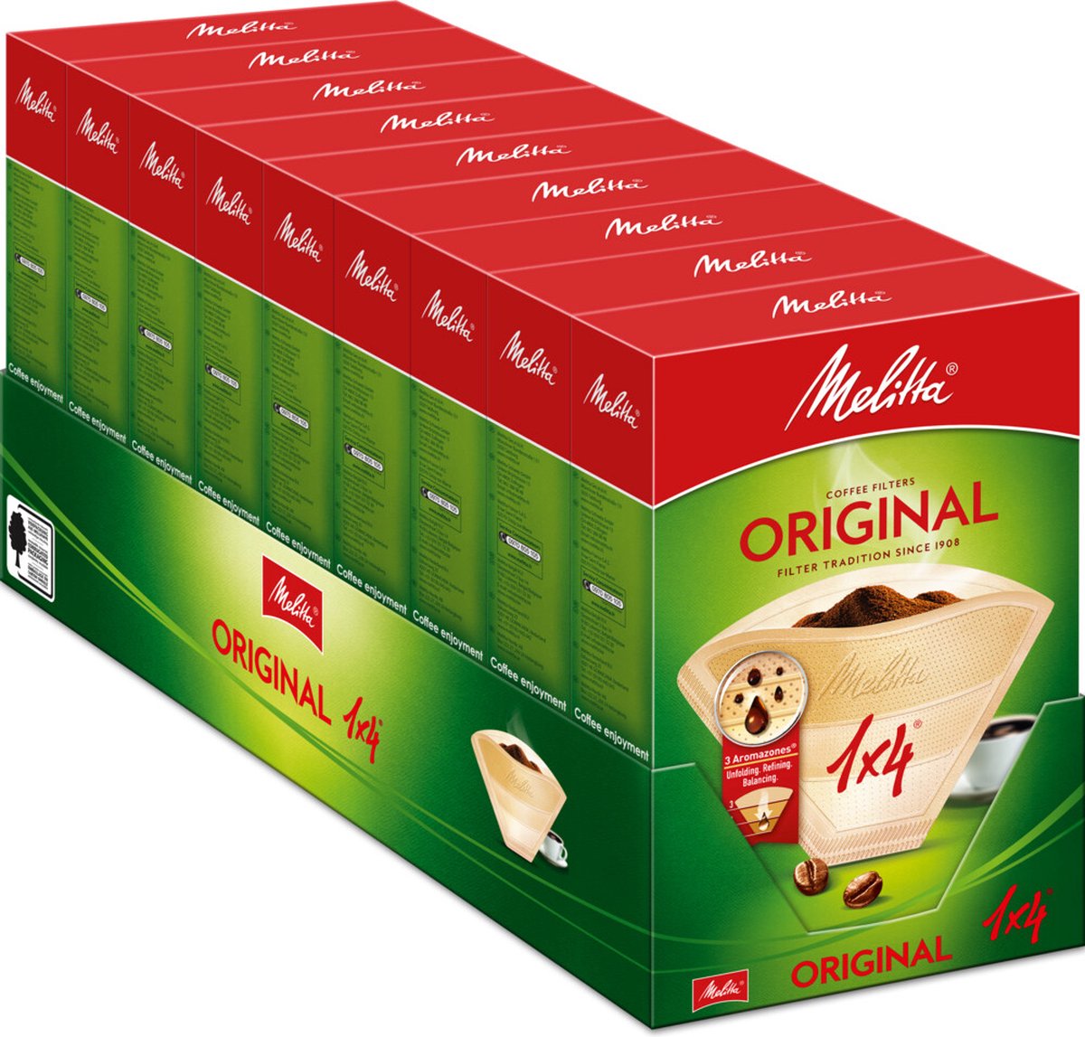 Melitta koffiefilter 1x4 80st