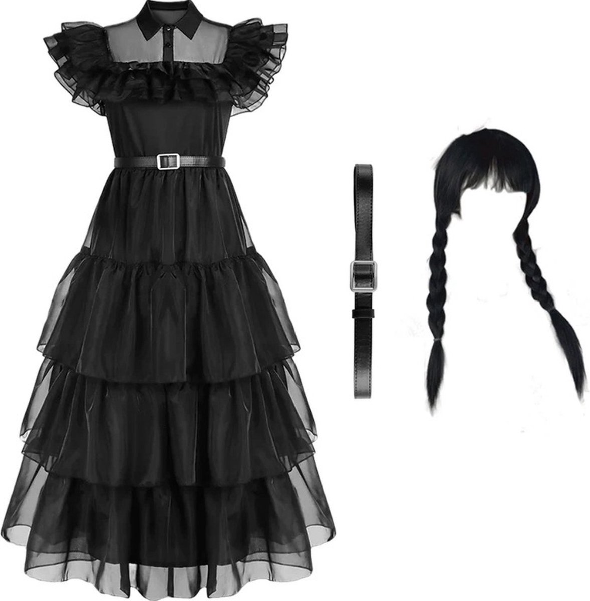 Morticia Addams Wednesday™ kostuum voor volwassenen