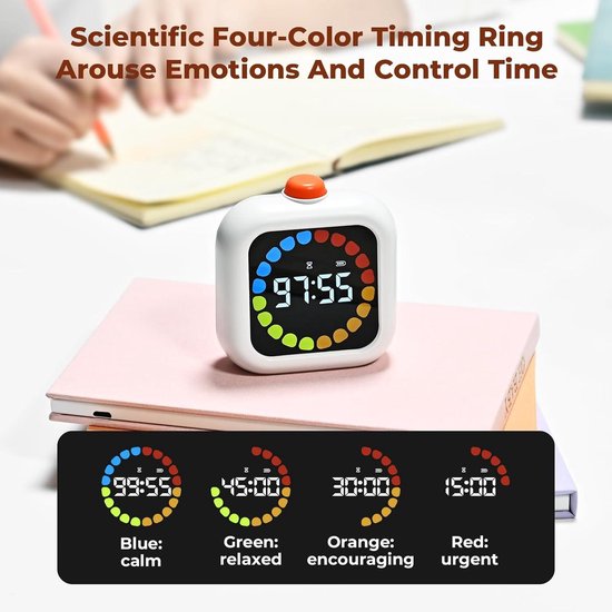 Digitale timer - zuignap timer met LCD-display | Waterdichte douche timer, draagbare timing tool met zuignap, anti-douche kleine timers digitaal voor school leren keuken koken werken