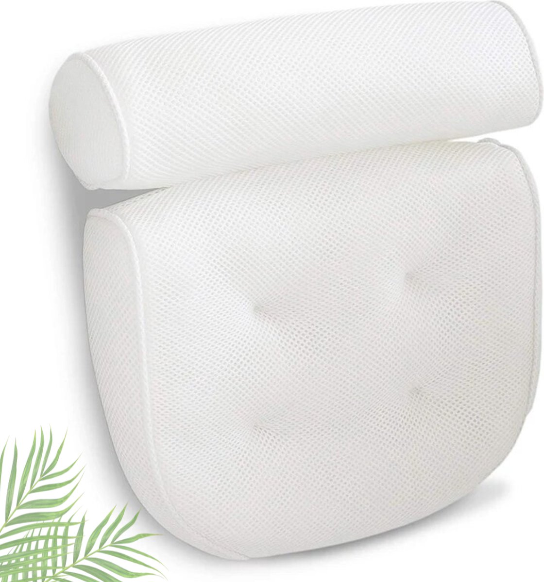 Goedkoopste Bovista Badkussens Voor In Bad - Badkussen - Hoofdsteun Bad - Nekkussen Bad - Antislip - Spa Kussen - Jacuzzi Accessoires - Wit