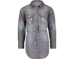 4PRESIDENT Meisjes jurk - Light Grey - Maat 110 - Meisjes jurken