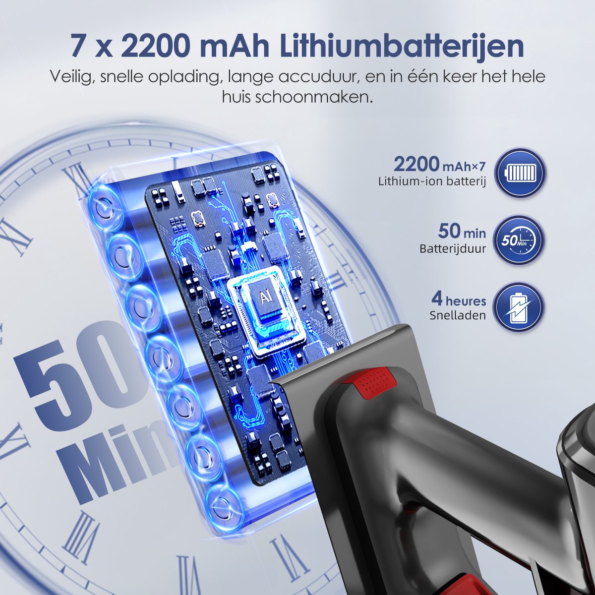 Elekiatech Elekiatech Rood Steelstofzuiger - afbeelding 3