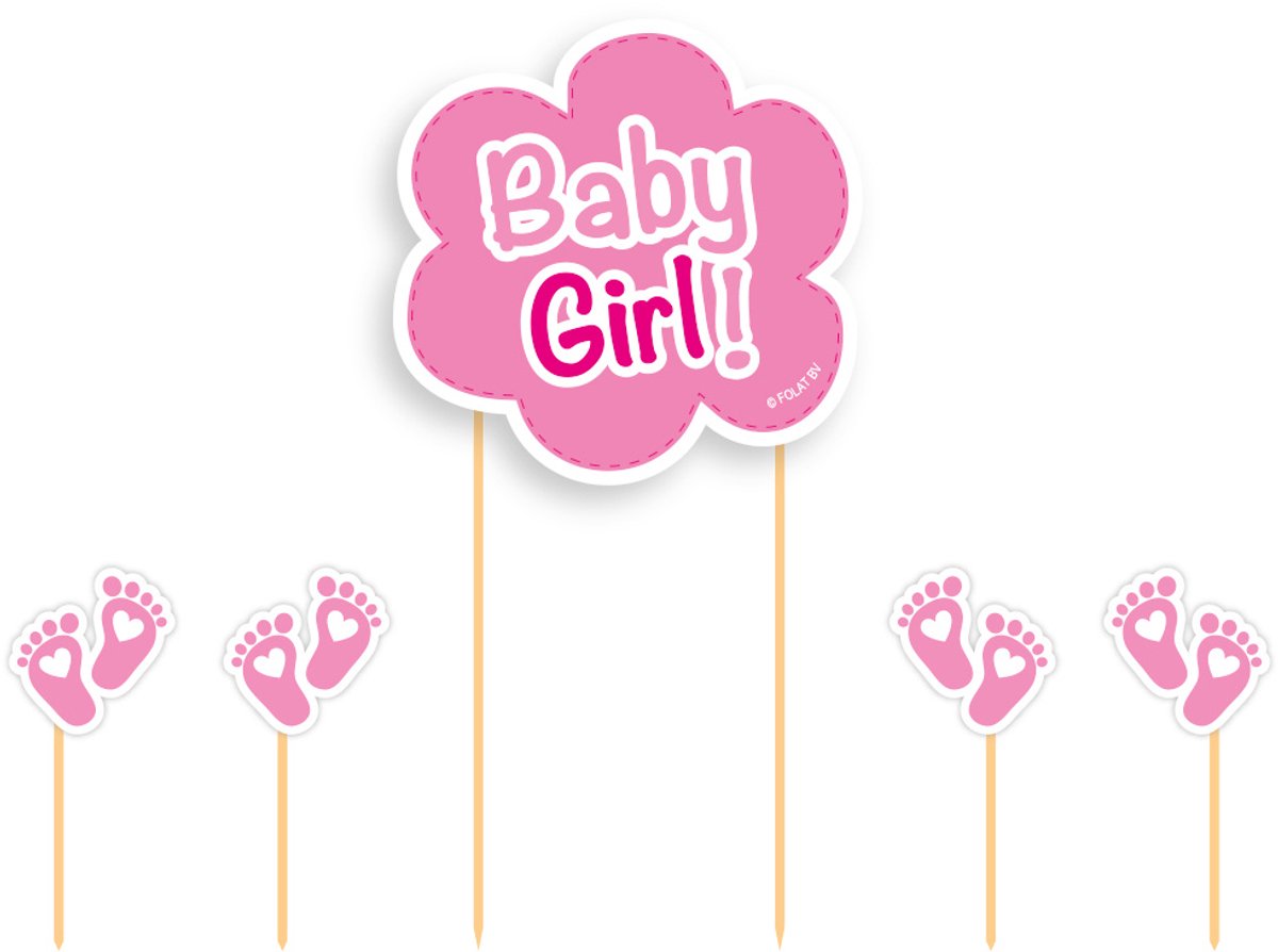 Folat - Cake Topper Baby Girl