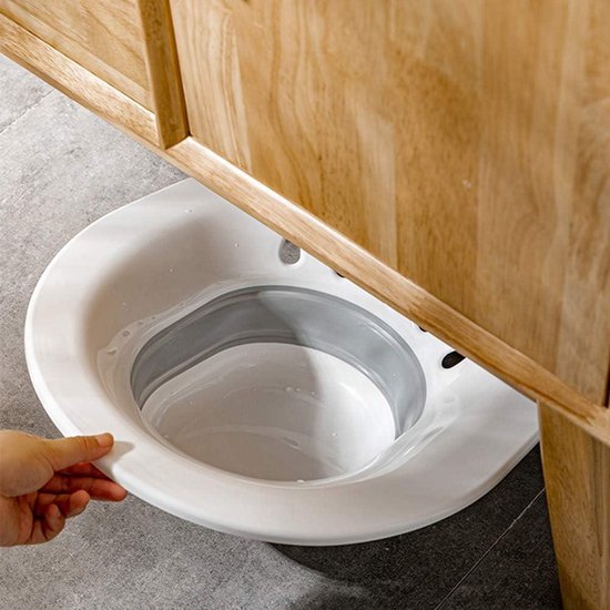 Opvouwbaar zitbad voor toilet - Verlichting van toiletaambeien en postpartale wonden — afbeelding 3