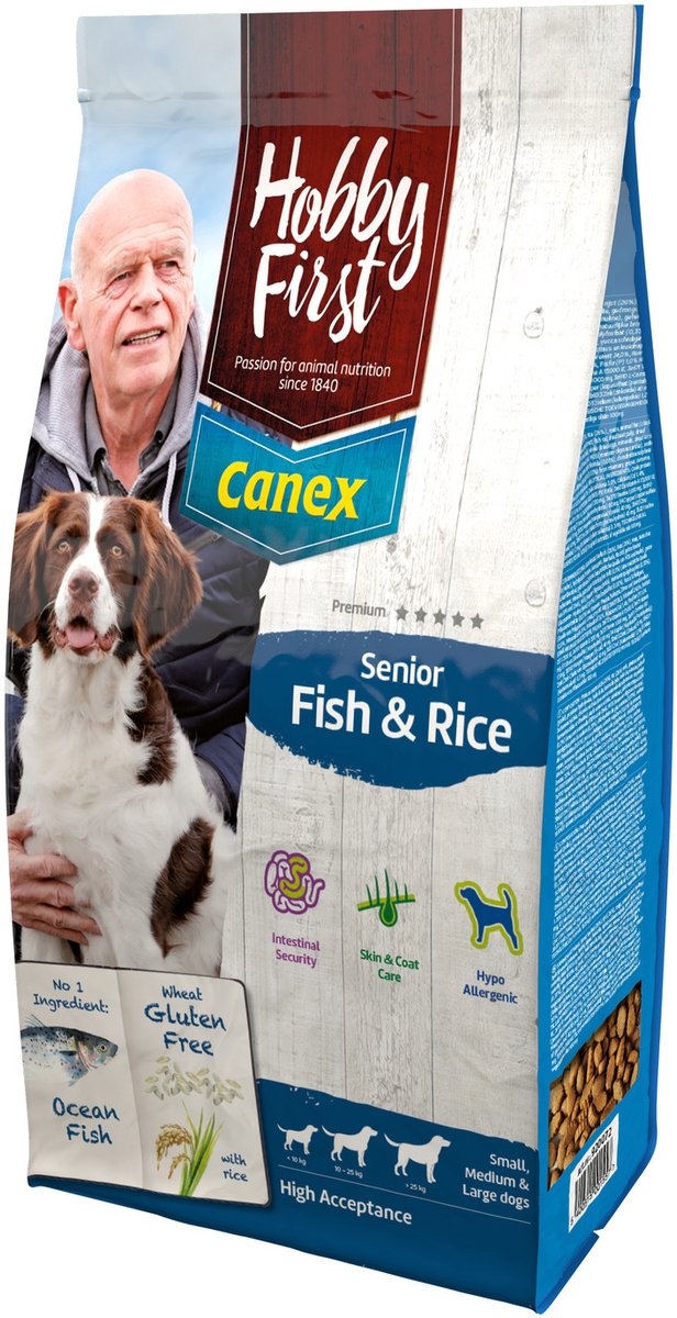 HobbyFirst Canex Hobbyfirst Canex Senior F & R Oceaanvis&Rijst - Hondenvoer - 3 kg