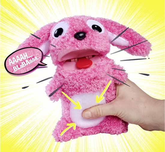 Rabbling Rabbit Nicotoy Screamerz Rambling Rabbit Interactieve Knuffel - 5+ | bol