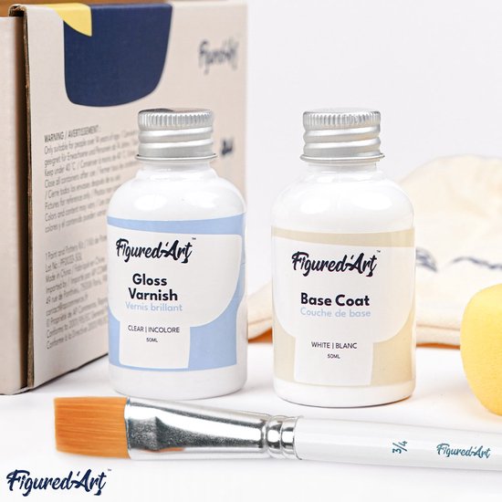 Set de poterie Art Figured' pour Adultes avec Argile auto-durcissante Premium , 2 kg, sans four pour débutants, séchage à l'air. 100 % prêt à l'emploi avec Outils, Peinture, Pinceaux, vernis et Manuels.