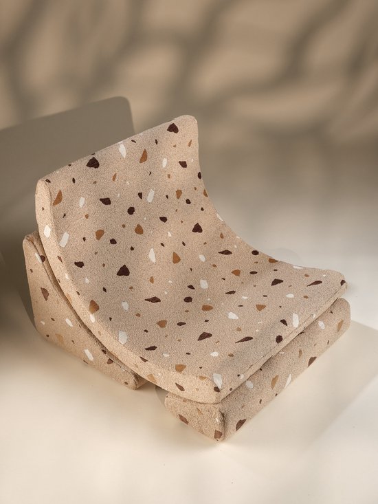Wigiwama Teddy Moon Chair / Fauteuil - 80x65x55cm - Terrazzo Sand — afbeelding 2