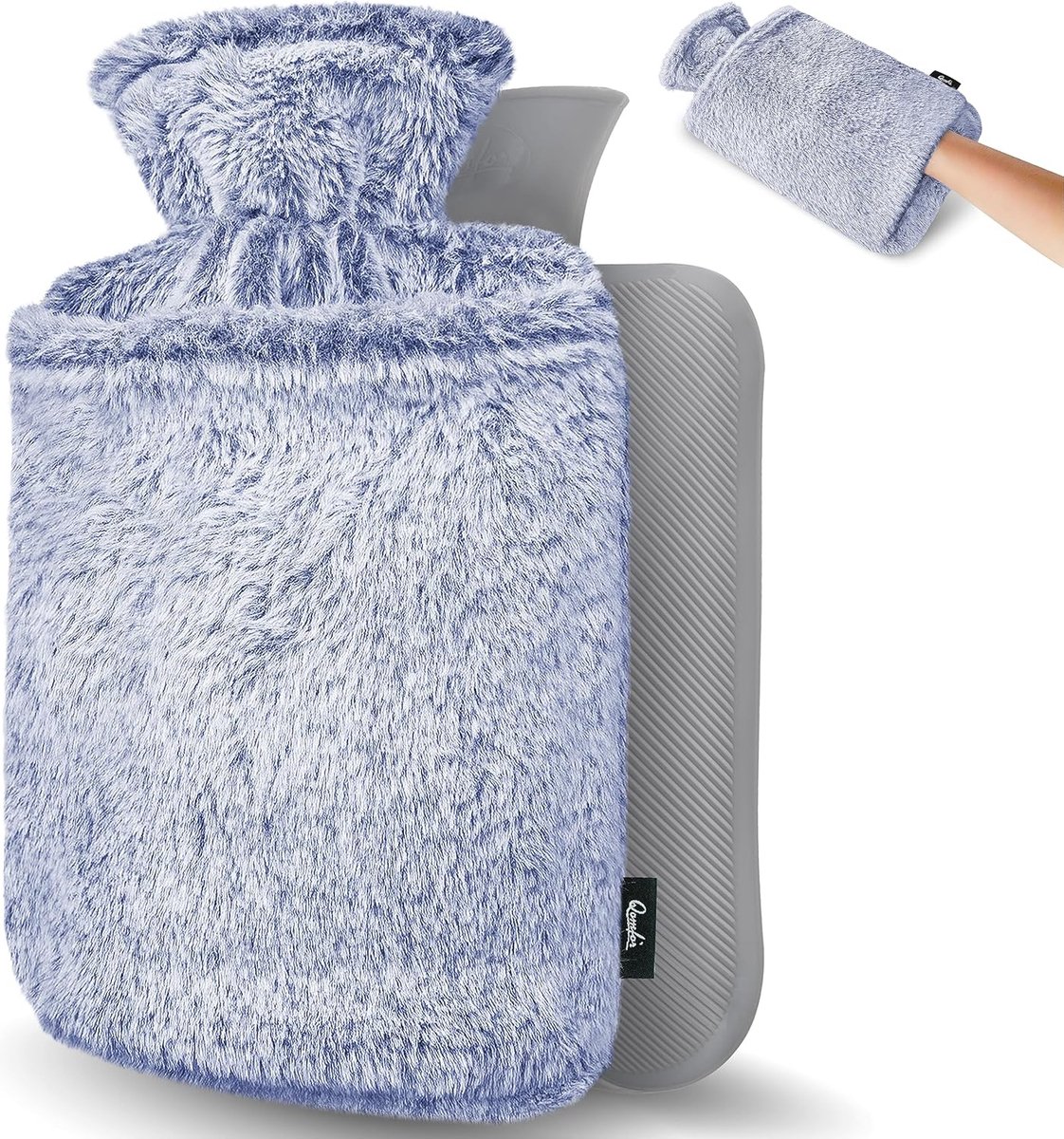 Warmwaterkruik met Zachte Hoes - 1,8L voor Pijnverlichting en Koude Avonden