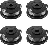 Somstyle Maaidraad Set Geschikt voor Bosch EasyGrassCut - 4 Stuks - Ø 1,6 MM - Draadspoel voor Grastrimmer - 5 Meter - Trimmerdraad