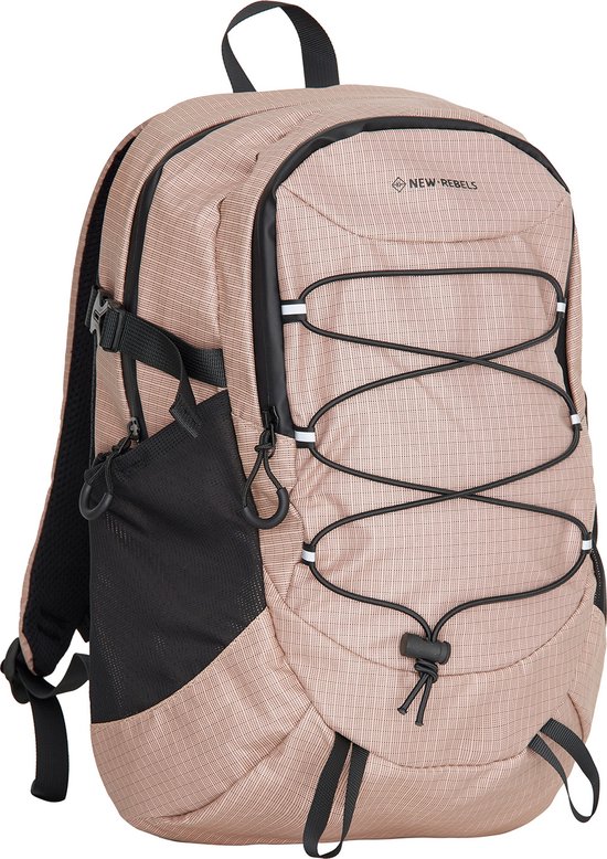 New Rebels Hugo Brentwood Waterdichte Lichte Rugzak Hiking Rugtas van 11 Liter Oud Roze