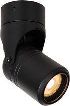 Lucide NIORT - Plafondspot (Plafondlamp) Binnen/Buiten - 1xGU10 - IP44 - Zwart