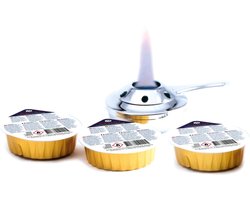 HENDI Brandpasta voor fonduebrander – 3 stuks – geurloos en roetvrij – 2 uur brandduur