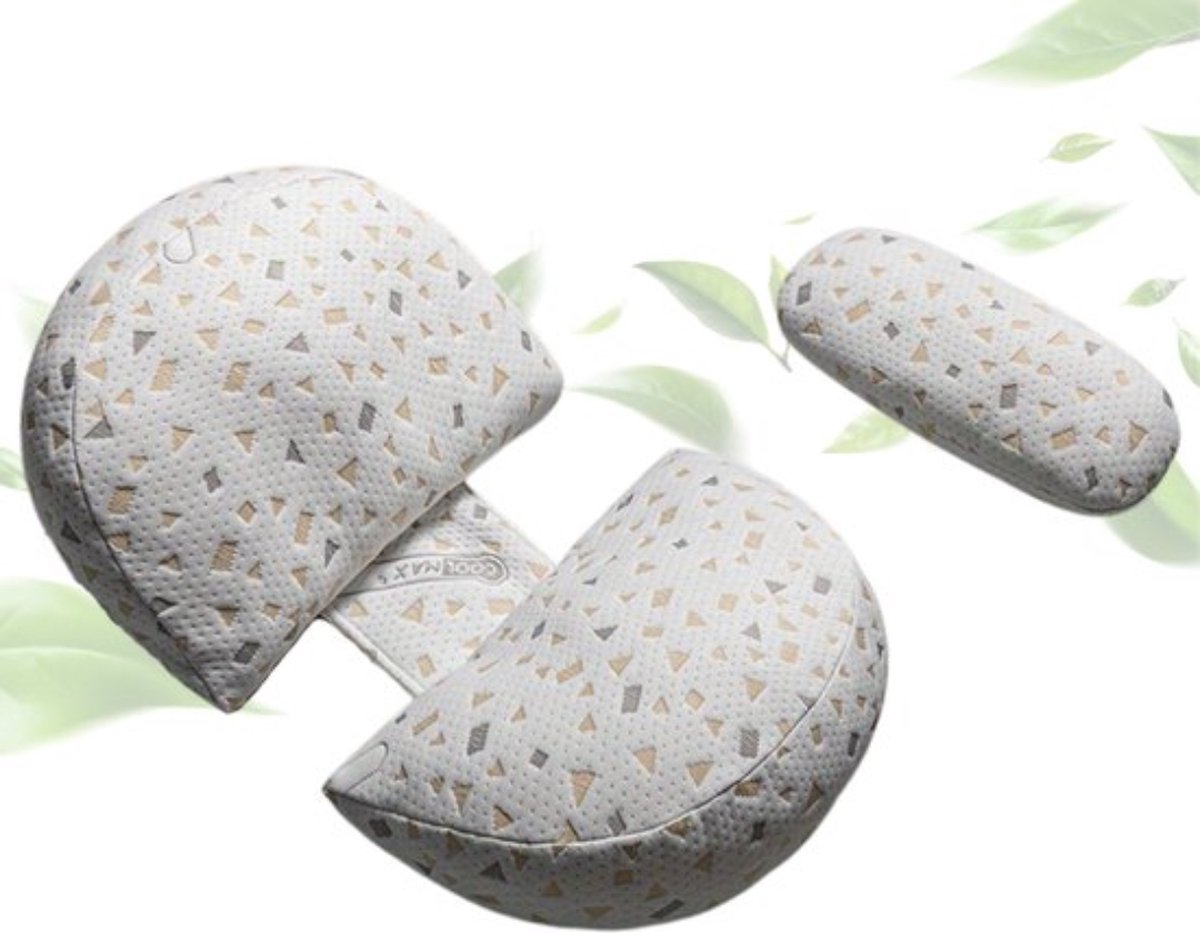 Goedkoopste Bovista Zwangerschapskussen - Zijslaapkussen - Lichaamskussen - Pregnancy Pillow - Maternity Pillow - Grijs