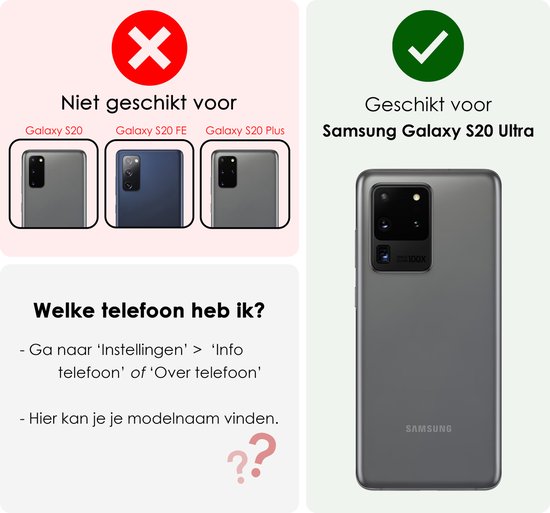 Couverture Adaptée Pour Samsung S20 Ultra Case Bookcase Cover 2-en-1 Amovible Coque Rigide Avec Protecteur D'écran - Rose Foncé