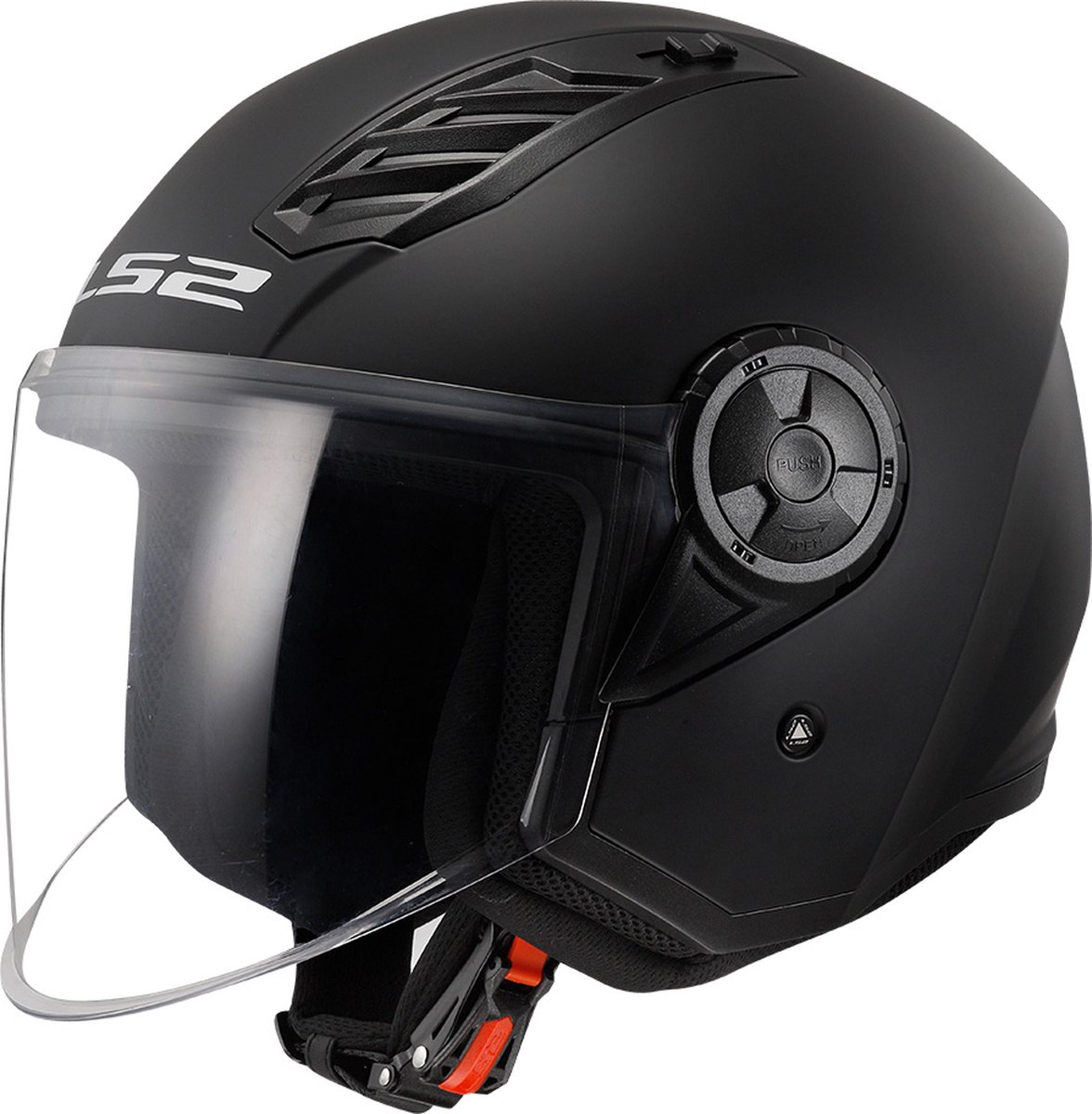LS2 Helm Airflow II OF616 mat zwart maat L