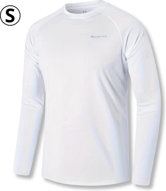 Bovista Rash Guard - Surf Shirt - Maillots de bain - Vêtements de protection UV - Pour la Nager - Surf - Plongée - Wit - Taille S