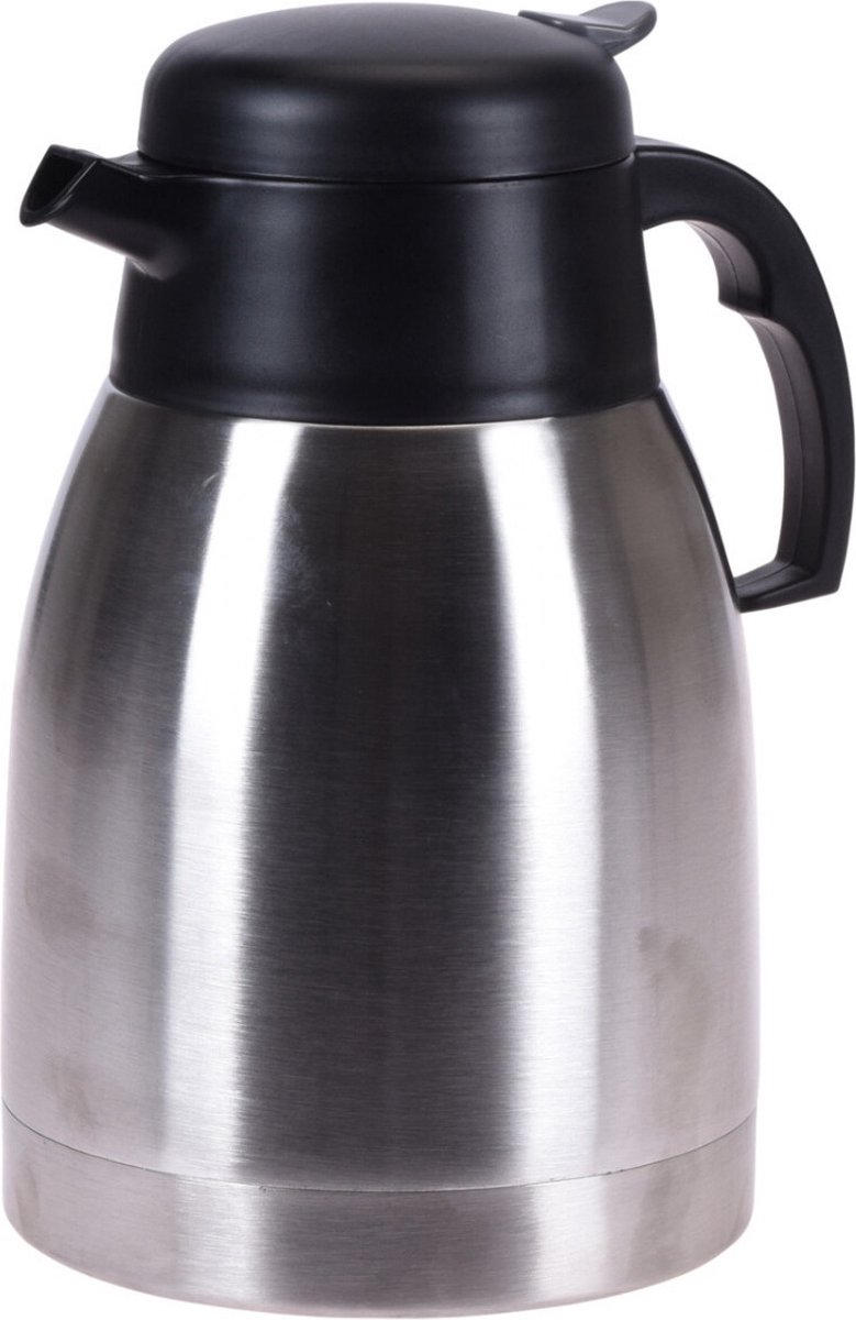 Koffiekan/thermoskan - 1,5 liter - RVS - dubbelwandig - isoleerkan