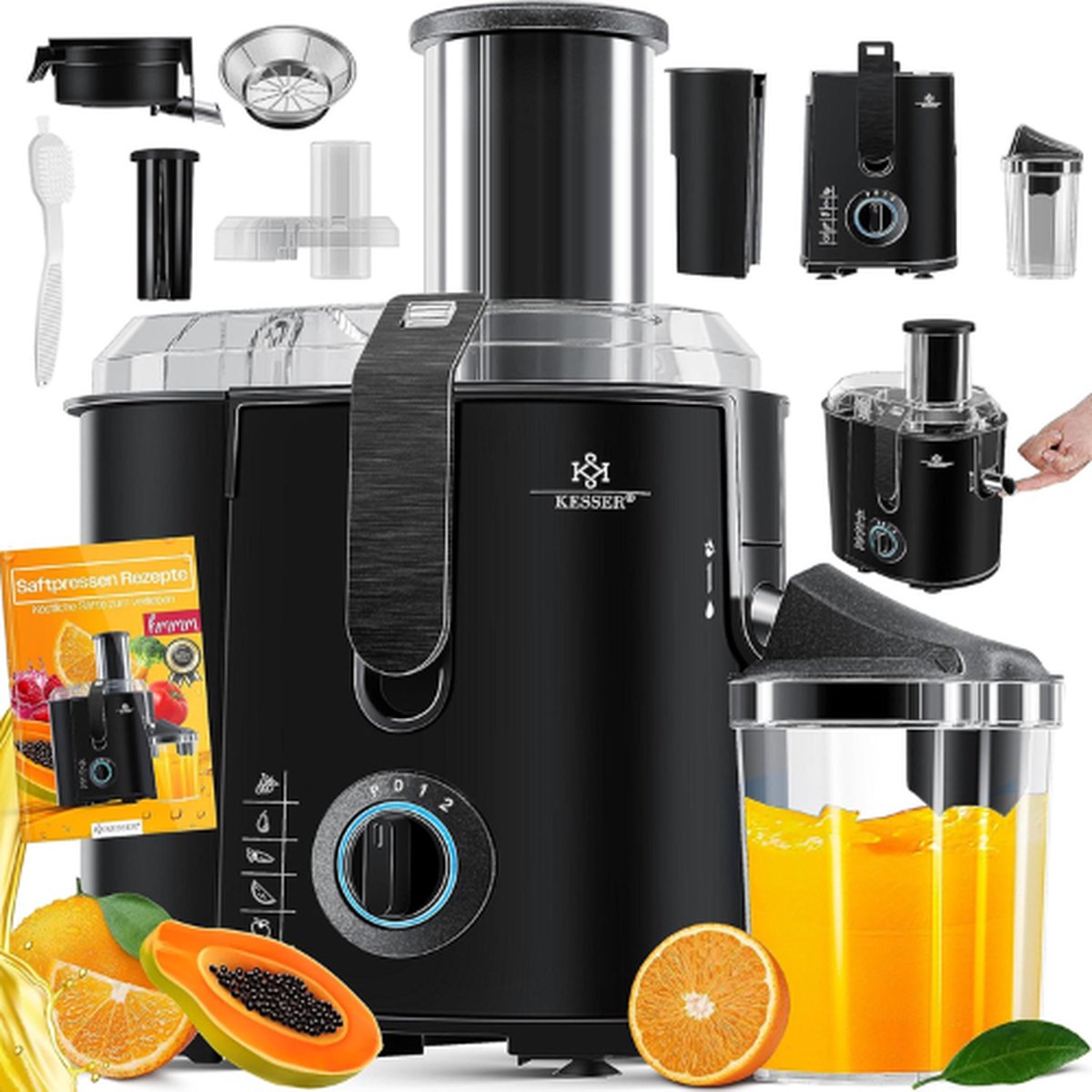 KESSER Sapcentrifuge Slowjuicer Sapcentrifuges Groenten En Fruit Sap Centrifuge