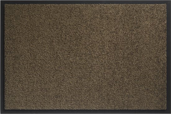 Deurmat Twister zwart 60x90cm - 7 kleuren - 5 maten - wasbaar Vinyl