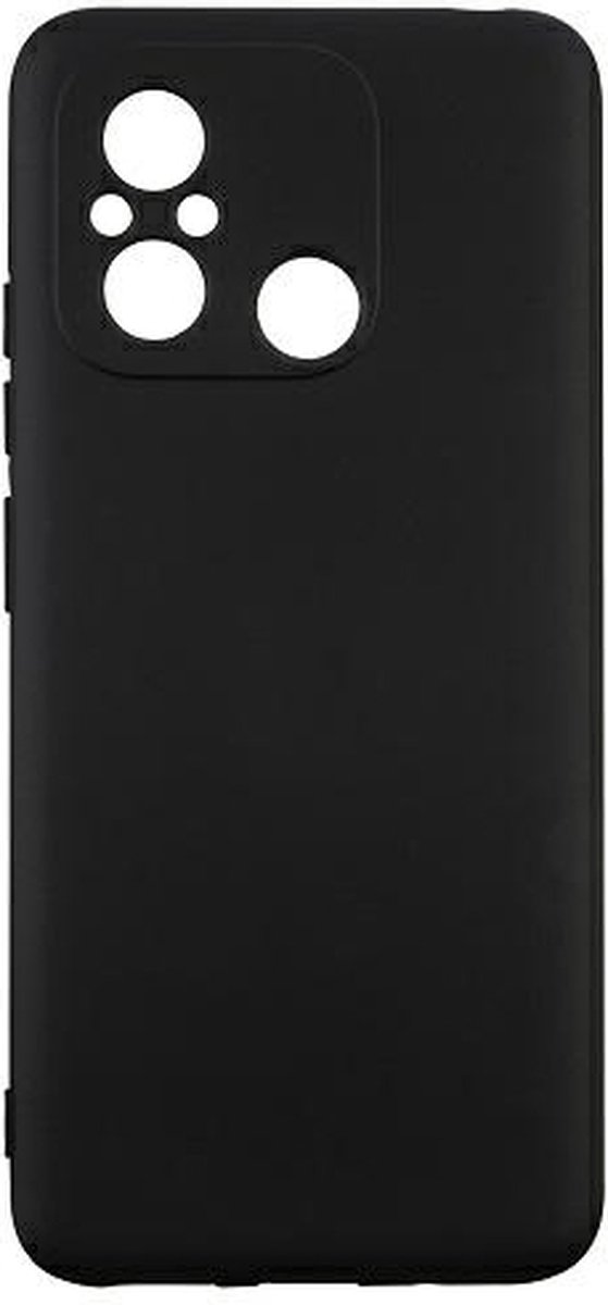 Beline Siliconen Hoesje Xiaomi 12C zwart/zwart