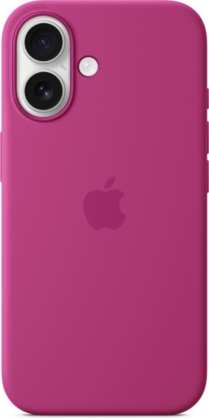 Apple Case Convient pour iPhone 16 Case Siliconen - Apple Silicone Backcover MagSafe - Rose