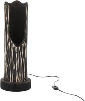 Tafellamp | hout | zwart | 20x20x (h)51 cm
