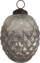 Kerstbal | glas | bruin | 8x8x (h)10 cm