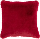 Kussen | textiel | rood | 44x41x (h)12 cm