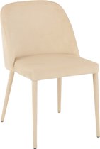 Stoel | metaal | beige | 58x51x (h)80 cm