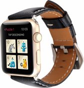 krokodil leren bandje blauw met klassieke gesp voor Geschikt voor Apple Watch 42mm - 44mm vervangende horlogeband voor geschikt voor Apple Watch Series 6/5/4/3/2/1