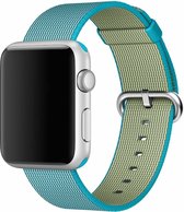 Nylon bandje voor de Geschikt voor Apple Watch 38mm - 40mm Scuba Blue voor Series 1|2|3|4|5|6|7