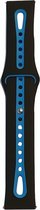 Samsung Gear S3 Sport bandje duo / Galaxy Watch 46mm SM-R810 Zwart/Donkerblauw Large