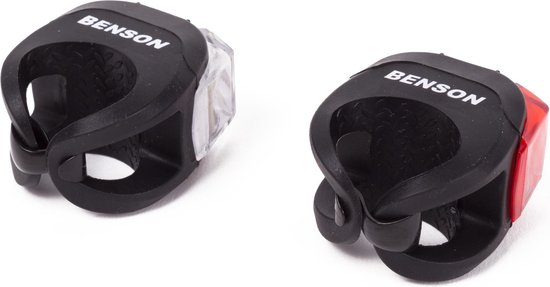 Benson Fietsverlichting - voor- en achterlicht - silicone - waterdicht — afbeelding 4