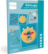 Scratch EduLogic Book: Mix&Match/SPACE ADVENTURE 18,2x25,6x1,3cm (fermé), 51,5x25,6x1cm (ouvert), magnétique, 4+