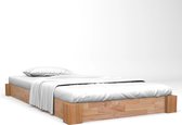 Decoways - Bedframe massief eikenhout 160x200 cm