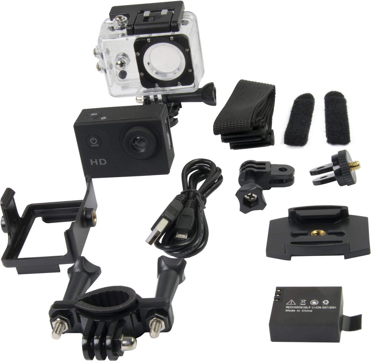 Bol.com Grundig Action Cam - Waterdicht - Kijkhoek 140° - Microfoon - 720p aanbieding