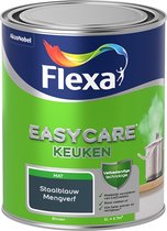 Flexa Easycare Muurverf - Keuken - Mat - Mengkleur - Staalblauw - 1 liter