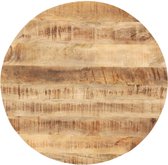 vidaXL Tafelblad rond 25-27 mm 40 cm massief mangohout