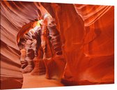 Antelope Canyon bij Lake Powell in Arizona - Foto op Canvas - 90 x 60 cm