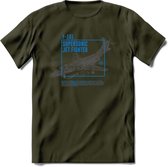 F-101 Vliegtuig T-Shirt | Unisex leger Kleding | Dames - Heren Straaljager shirt | Army F16 | Grappig bouwpakket Cadeau | - Leger Groen - XXL