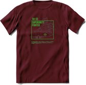 SU-33 Vliegtuig T-Shirt | Unisex leger Kleding | Dames - Heren Straaljager shirt | Army F16 | Grappig bouwpakket Cadeau | - Burgundy - S