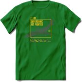 F-101 Vliegtuig T-Shirt | Unisex leger Kleding | Dames - Heren Straaljager shirt | Army F16 | Grappig bouwpakket Cadeau | - Donker Groen - XXL